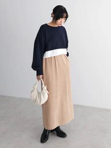 ・ELENCARE DUEレイヤードウラケプルオーバー